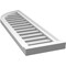 Ekena Millwork Quarter Round Top Left Surface Mount PVC Gable Vent w/ 2"W x 2"P Brickmould Sill Frame, 12"W x 40"H GVPQL12X4003SF - alternate 5